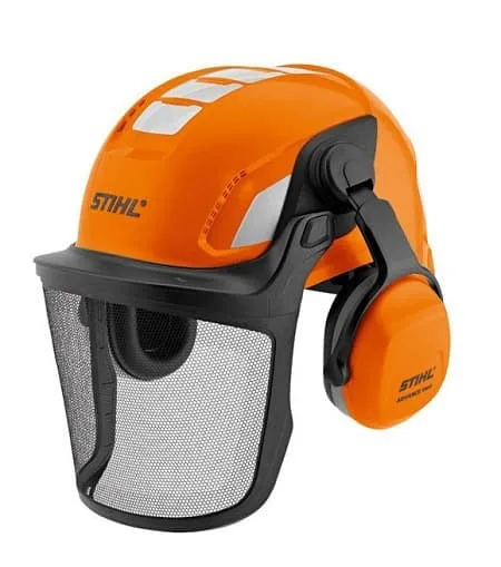 STIHL Advance Vent Chainsaw Safety Helmet, Ear Defender and Metal Mesh Visor