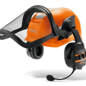 STIHL Advance X - Vent Procom Safety Chainsaw Helmet, BT Intercom Ear Defender and Spring Steel Mesh Visor