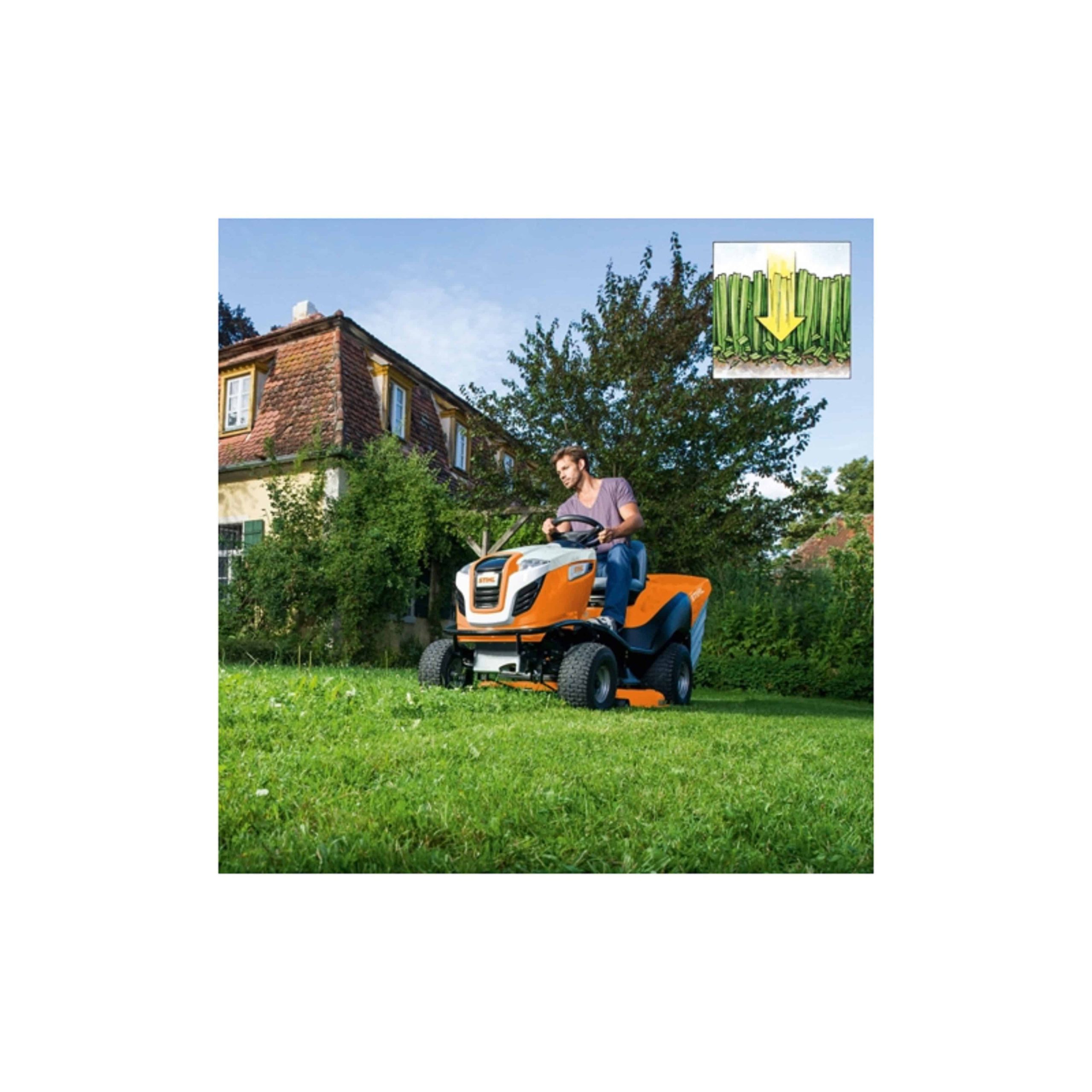 STIHL RT5097 37″ Powerful And Compact Garden Petrol Ride-On Mower