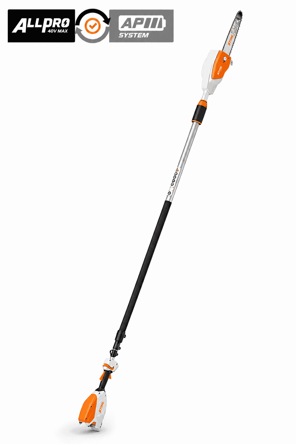 STIHL HTA86 Cordless 270-390 cm Telescopic 12″ Pole Pruner (Unit Only) -AP System