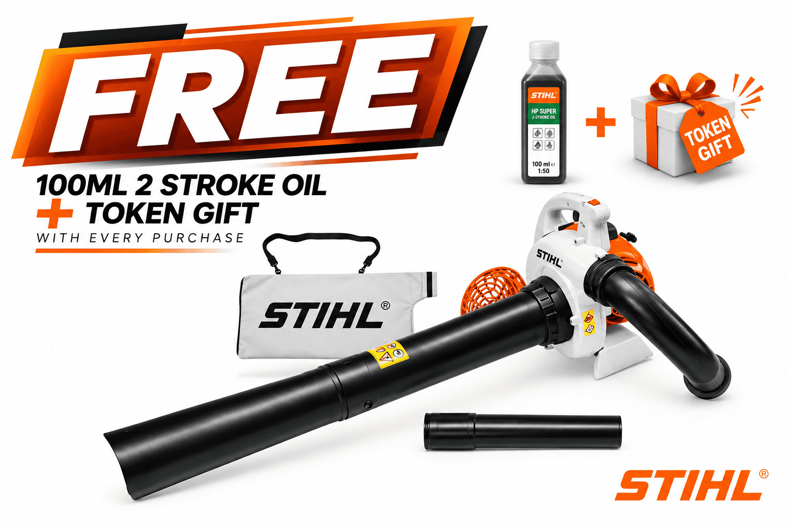 STIHL SH56 Two Stroke Petrol Blower & Vacuum Shredder