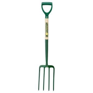 Bulldog Digging Fork 28" Evergreen D shaped handle