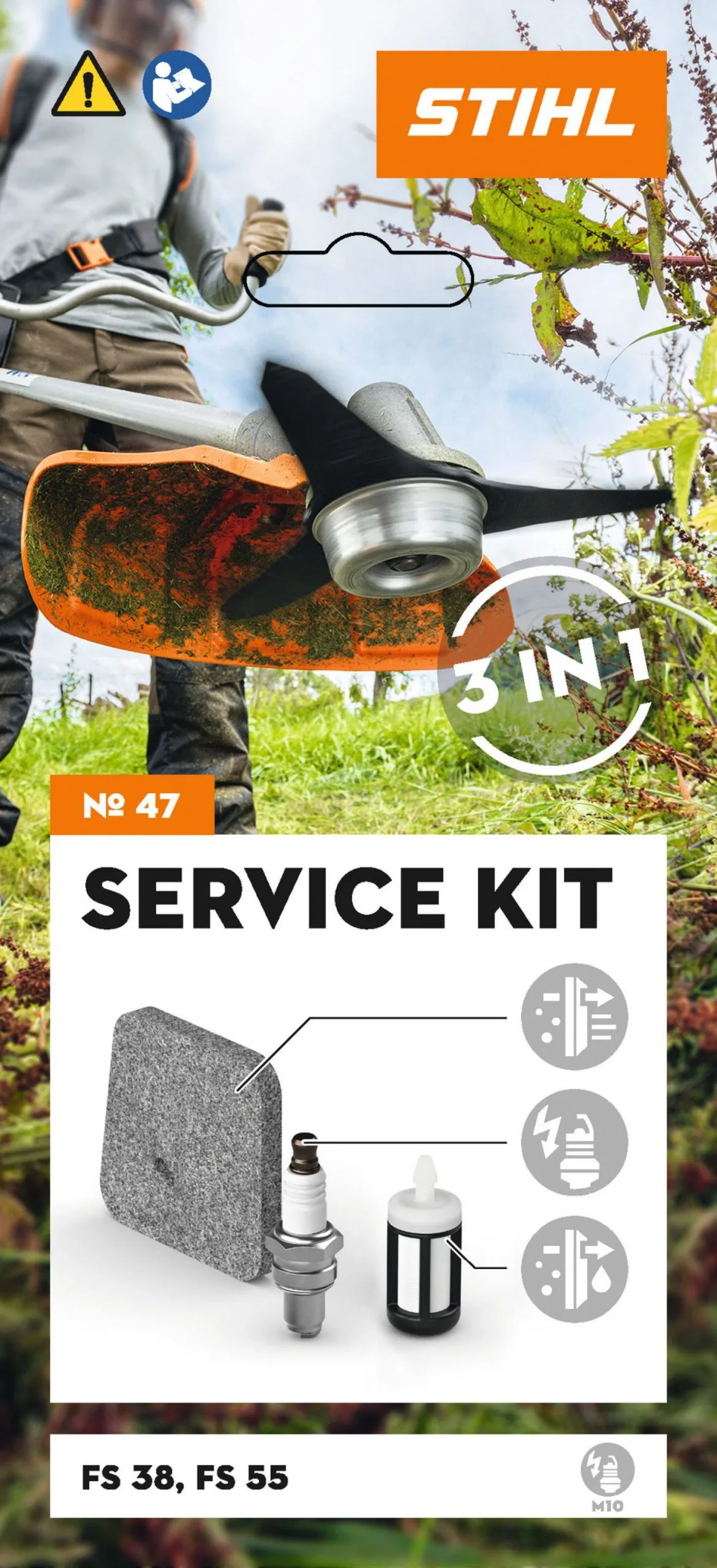 Service Kit 47: For Stihl FS 38 and FS 55 grass trimmers APS