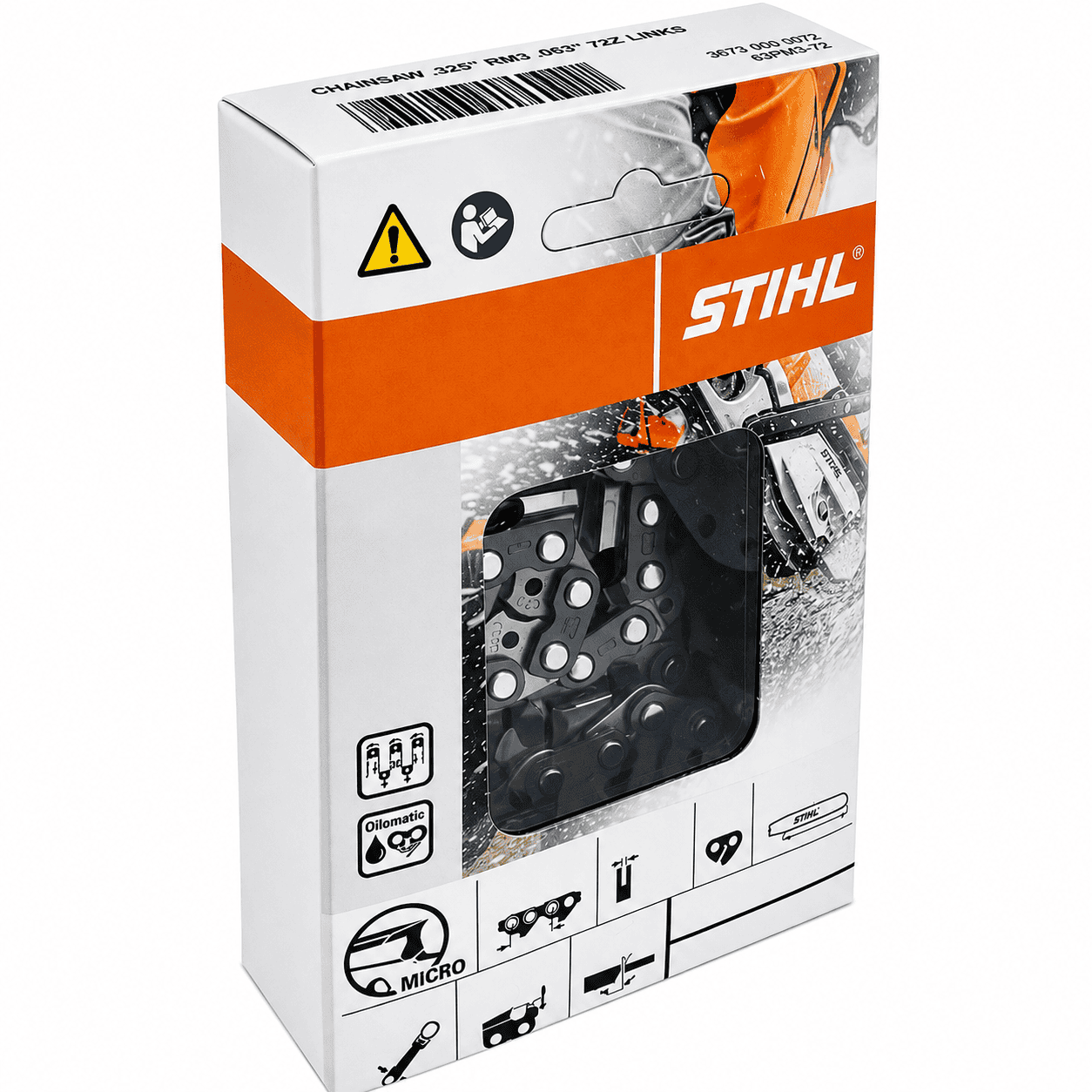 STIHL 8″ 1.1mm 1/4″P Picco Micro 3 Chain for HTA 30