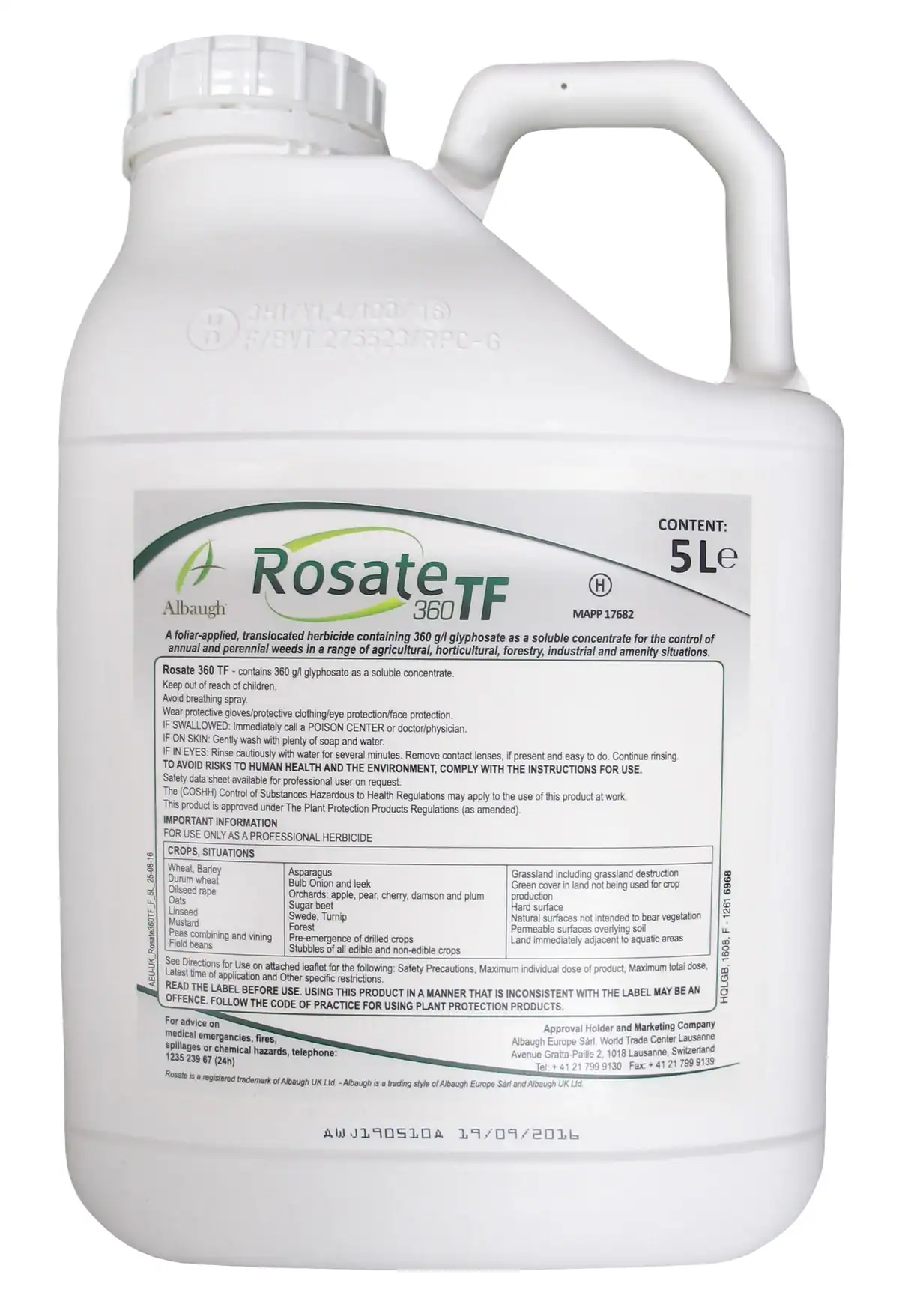 ROSATE 360 TF – GLYPHOSATE 5L